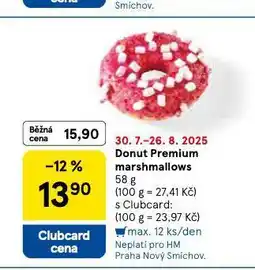 Tesco Donut premium marshmallows nabídka