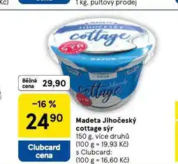 Tesco Madeta jihočeský cottage nabídka