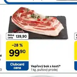 Tesco Vepřový bok s kostí nabídka