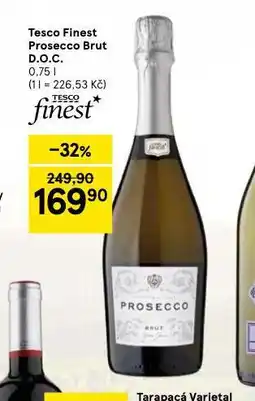 Tesco Prosecco brut nabídka