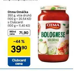 Tesco Otma omáčka nabídka