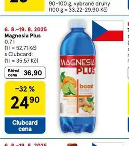 Tesco Magnesia plus nabídka