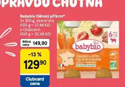 Tesco Babybio dětský příkrm nabídka