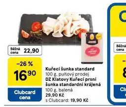 Tesco Kuřecí šunka standard nabídka