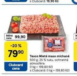 Tesco Mleté maso míchané nabídka