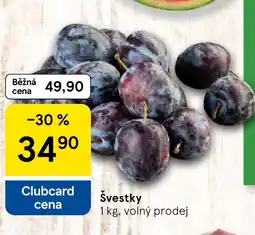 Tesco Švestky nabídka