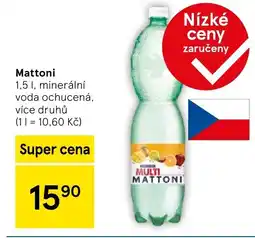 Tesco Mattoni nabídka