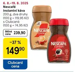 Tesco Nescafé Instantní káva nabídka