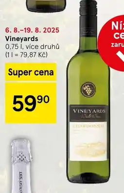 Tesco VINEYARDS nabídka