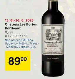 Tesco Château Les Bories Bordeaux nabídka