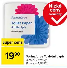Tesco Springforce Toaletní papír nabídka
