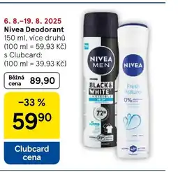 Tesco NIVEA Deodorant nabídka