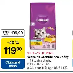Tesco Whiskas Granule pro kočky nabídka
