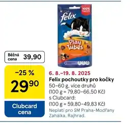 Tesco Felix pochoutky pro kočky nabídka