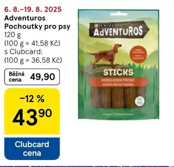 Tesco Adventuros Pochoutky pro psy nabídka