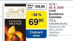 Tesco Lindt Excellence Cokoláda nabídka