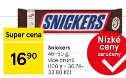 Tesco SNICKERS nabídka