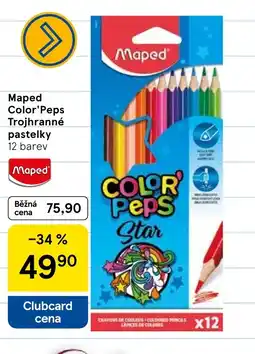 Tesco Maped Color'Peps Trojhranné pastelky nabídka