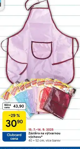 Tesco Zástěra na výtvarnou výchovu nabídka