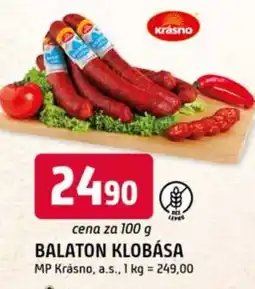 Trefa Balaton klobása nabídka