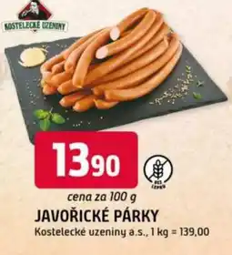 Trefa Javořické párky nabídka