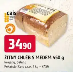 Trefa Žitný chléb s medem nabídka