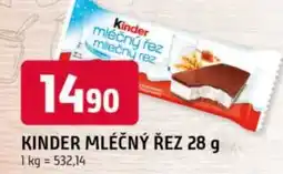Trefa KINDER Mléčný řez nabídka