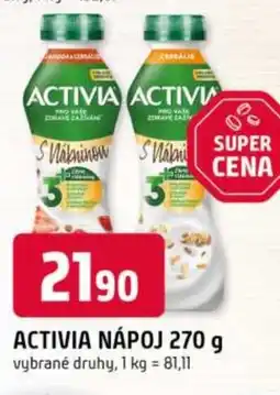 Trefa Activia Nápoj nabídka
