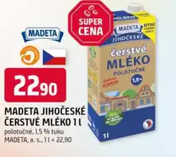 Trefa MADETA Jihočeské čerstvé mléko nabídka