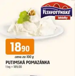 Trefa Putimská pomazánka nabídka