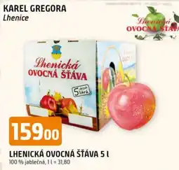 Trefa Lhenická ovocná šťáva nabídka