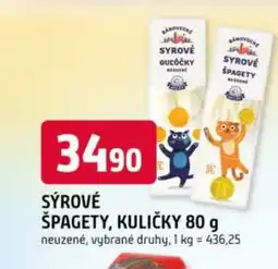 Trefa Sýrové špagety, kuličky nabídka