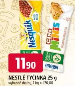 Trefa Nestlé tyčinka nabídka