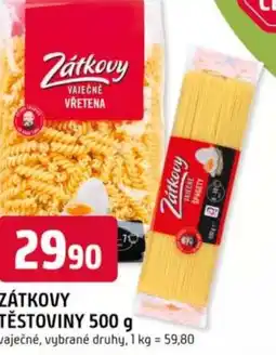 Trefa Zátkovy těstoviny nabídka