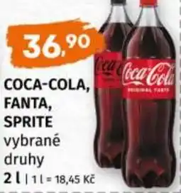 Trefa COCA-COLA, FANTA, SPRITE nabídka