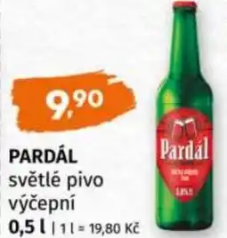 Trefa PARDAL světlé pivo výčepní nabídka