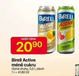 Hruška Birell Active méně cukru různé druhy, 0,5 l, plech nabídka