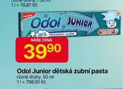 Hruška Odol Junior dětská zubní pasta různé druhy, 50 ml nabídka