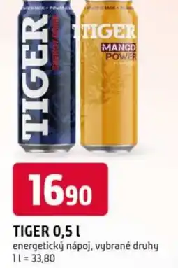 Trefa TIGER energetický nápoj nabídka