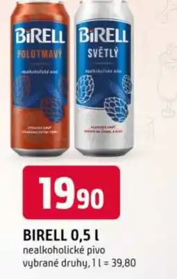 Trefa BIRELL nealkoholické pivo nabídka
