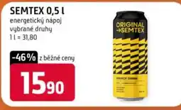 Trefa SEMTEX energetický nápoj nabídka