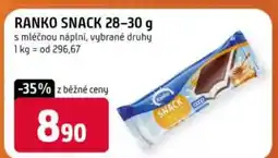 Trefa Ranko snack nabídka