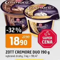 Trefa Zott cremore duo nabídka