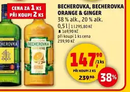 Penny Market Becherovka, becherovka orange & ginger nabídka