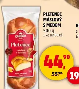 Penny Market Pletenec máslový s medem nabídka