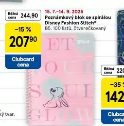 Tesco Poznámkový blok se spirálou nabídka