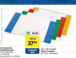 Tesco Obaly na sešity nabídka