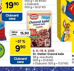 Tesco Dr. oetker ovesná kaše nabídka