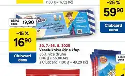 Tesco Veselá krávy sýr a křup nabídka