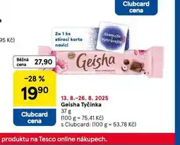 Tesco Geisha tyčinka nabídka